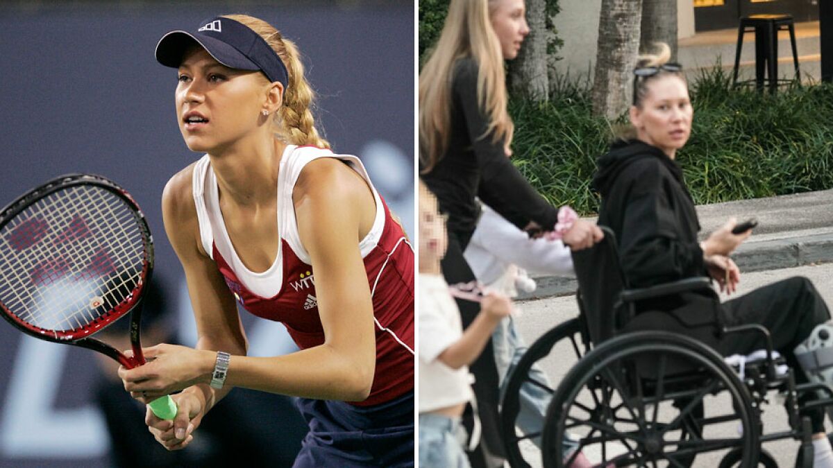 Tennis Star Anna Kournikova Seen In Public For The First Time In 2 Years… In Wheelchair