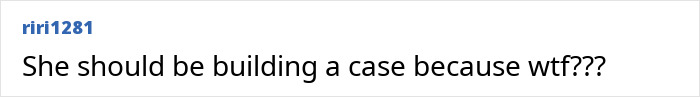 Text comment questioning Megan Fox's concerning poetry, stating, "She should be building a case because wtf??? Text comment questioning Megan Fox's concerning poetry, stating, "She should be building a case because wtf???
