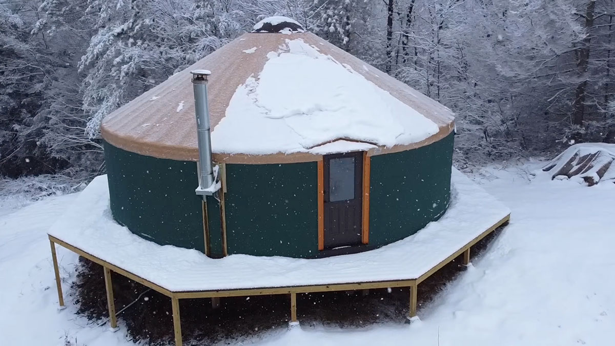 Couple Doesn’t Shy Away From Sharing Details Of Their Life Off-Grid In A Yurt They Built Themselves