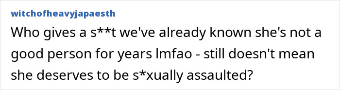 Screenshot of a comment discussing Blake Lively and controversial behavior. Screenshot of a comment discussing Blake Lively and controversial behavior.