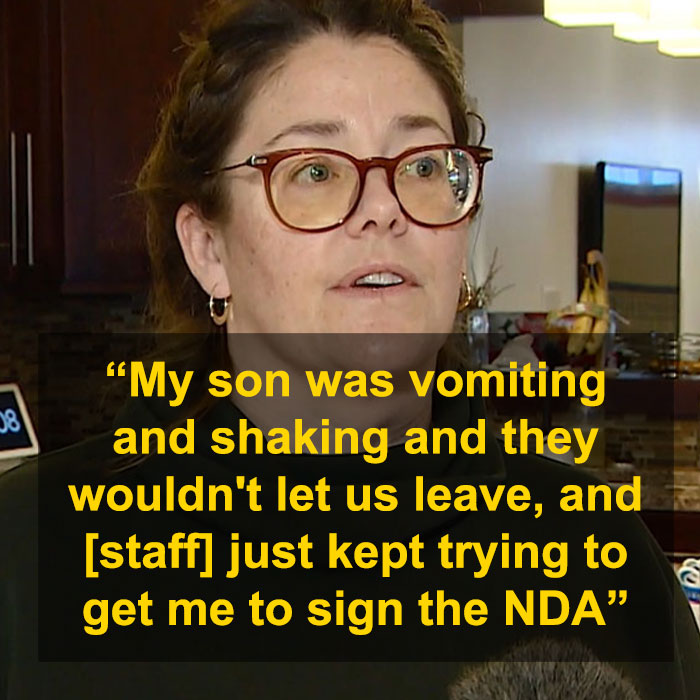 Woman discussing family-held-hostage situation at Cancun resort while her son was sick. Woman discussing family-held-hostage situation at Cancun resort while her son was sick.