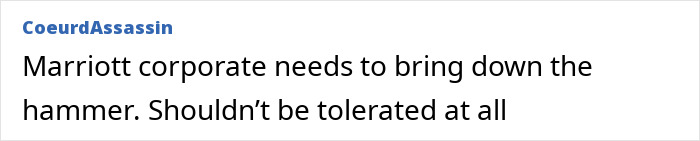 "Comment: Marriott action needed against resort hostage incident. "Comment: Marriott action needed against resort hostage incident.