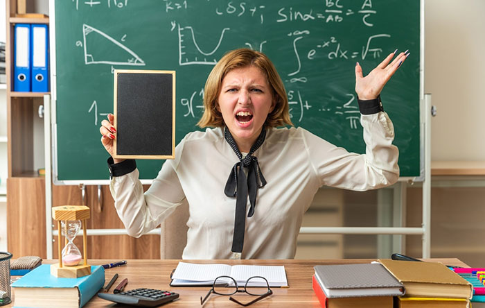 Teacher Reduced To Tears After Dad Berates Her For Ignoring His Son's Warnings That He's Unwell Teacher Reduced To Tears After Dad Berates Her For Ignoring His Son's Warnings That He's Unwell