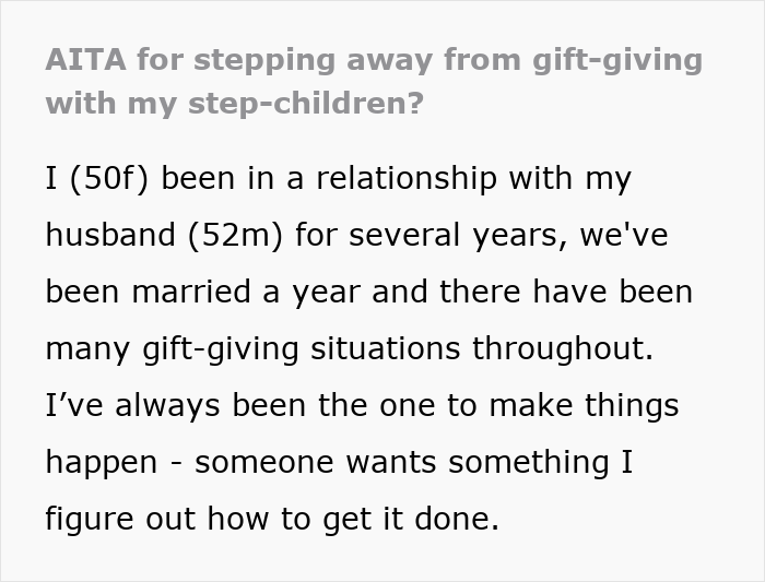 Woman Devastated After Adult Step-Kids Ruin Her Joy Of Gift-Giving, Decides To Step Away Woman Devastated After Adult Step-Kids Ruin Her Joy Of Gift-Giving, Decides To Step Away