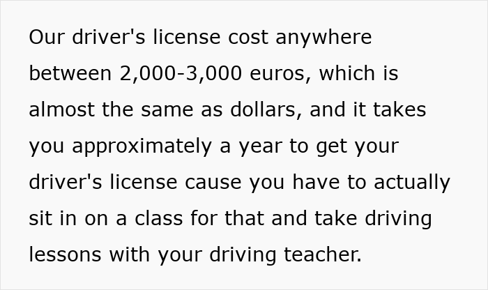 Text about German driver's license cost and time requirements. Text about German driver's license cost and time requirements.