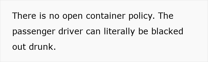 Text on a white background sharing a cultural insight about Germany's open container policy compared to the US. Text on a white background sharing a cultural insight about Germany's open container policy compared to the US.