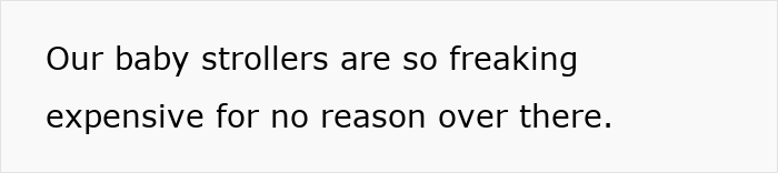 Text expressing cultural insights on expensive baby strollers. Text expressing cultural insights on expensive baby strollers.