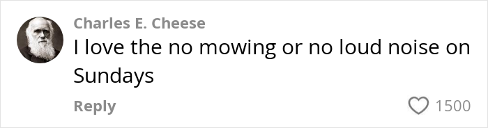 Comment about German cultural insight on noise restrictions on Sundays. Comment about German cultural insight on noise restrictions on Sundays.
