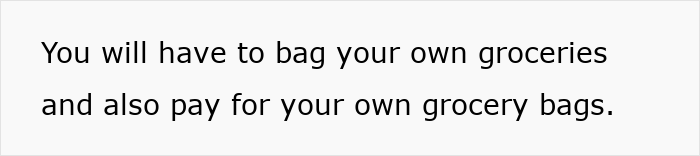 Text about German cultural insights: bagging and paying for grocery bags. Text about German cultural insights: bagging and paying for grocery bags.