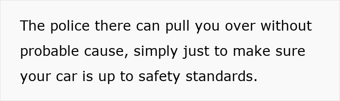 Text about German cultural insights on police checks for car safety standards. Text about German cultural insights on police checks for car safety standards.