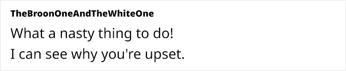 Text exchange about the Greedy Aunt silverware drama, expressing empathy over someone's distress. Text exchange about the Greedy Aunt silverware drama, expressing empathy over someone's distress.