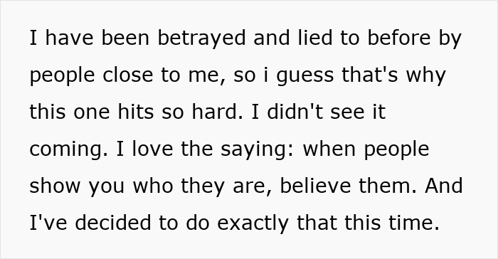 Text image discussing betrayal and disbelief, related to Greedy Aunt Silverware Drama. Text image discussing betrayal and disbelief, related to Greedy Aunt Silverware Drama.