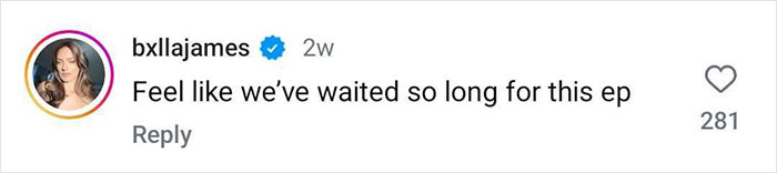 Social media comment about waiting eagerly for an episode, related to Gstaad Guy who left Apple to parody billionaires. Social media comment about waiting eagerly for an episode, related to Gstaad Guy who left Apple to parody billionaires.