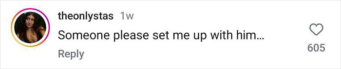 Comment on social media: "Someone please set me up with him," related to Gstaad Guy parodying billionaires. Comment on social media: "Someone please set me up with him," related to Gstaad Guy parodying billionaires.