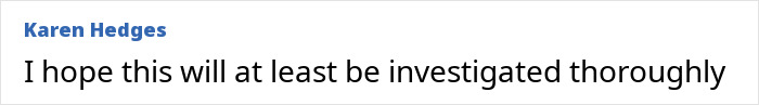 Comment by Karen Hedges on mysterious "Help" signs, urging thorough investigation. Comment by Karen Hedges on mysterious "Help" signs, urging thorough investigation.