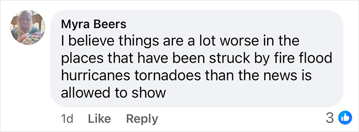 Comment discussing disasters and news coverage, sparking conspiracy theories. Comment discussing disasters and news coverage, sparking conspiracy theories.
