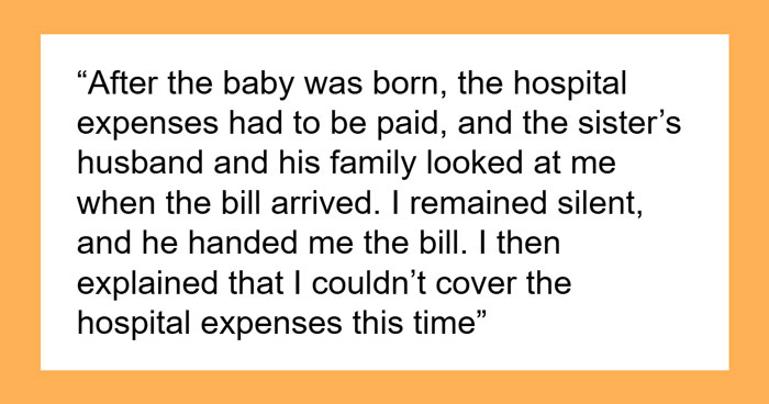 “[Am I The Jerk] For Refusing To Cover Hospital Expenses Related To My Sister-In-Law’s Childbirth?”