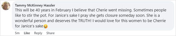 "I Remember Now": Woman Claims She's Cherrie Mahan, 8-Year-Old Girl Who Vanished From A Bus Stop In 1985 "I Remember Now": Woman Claims She's Cherrie Mahan, 8-Year-Old Girl Who Vanished From A Bus Stop In 1985