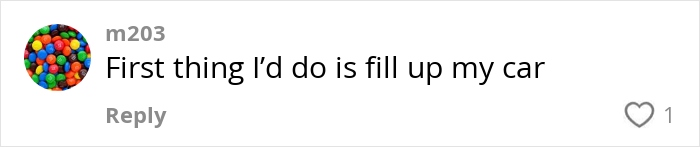 Comment about lottery win plans with colorful candy profile picture. Comment about lottery win plans with colorful candy profile picture.