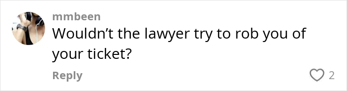 Comment discussing lawyer and lottery ticket, related to Canadian dad's rulebook for handling lottery wins. Comment discussing lawyer and lottery ticket, related to Canadian dad's rulebook for handling lottery wins.