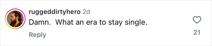 Instagram comment about bachelorette parties with text: "Damn. What an era to stay single. Instagram comment about bachelorette parties with text: "Damn. What an era to stay single.