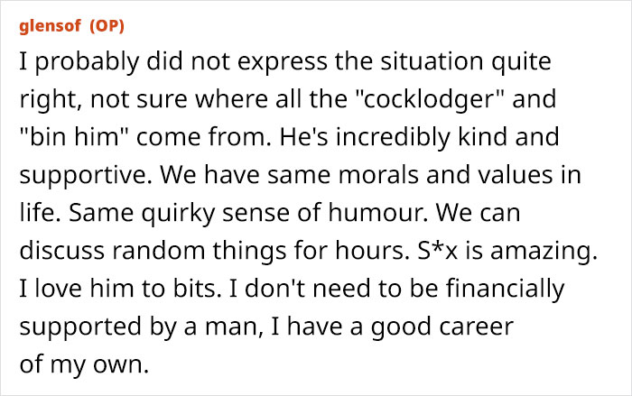 Text message discussing relationship dynamics and personal independence in domestic labor expectations. Text message discussing relationship dynamics and personal independence in domestic labor expectations.