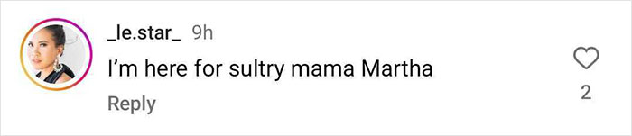 Comment praising a sultry look of Martha Stewart related to a Mac Cosmetics ad. Comment praising a sultry look of Martha Stewart related to a Mac Cosmetics ad.