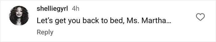 Comment on Martha Stewart Thirst Trap ad from MAC Cosmetics, saying "Let's get you back to bed, Ms. Martha...". Comment on Martha Stewart Thirst Trap ad from MAC Cosmetics, saying "Let's get you back to bed, Ms. Martha...".