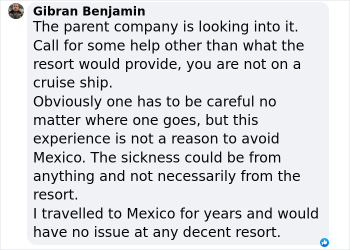 Text discussing a family hostage incident at a Cancun resort and resort-related illness concerns. Text discussing a family hostage incident at a Cancun resort and resort-related illness concerns.