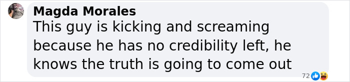 Comment image discussing "credibility," mentioning potential truth exposure. Comment image discussing "credibility," mentioning potential truth exposure.