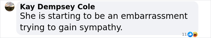 Facebook comment criticizing Deborra-Lee Furness amid feud and affair rumors. Facebook comment criticizing Deborra-Lee Furness amid feud and affair rumors.