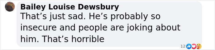 "Comment on hair transplant results expressing sympathy for individual's insecurity, highlighting online reactions. "Comment on hair transplant results expressing sympathy for individual's insecurity, highlighting online reactions.
