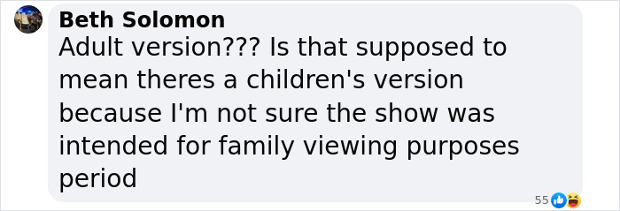 Comment questioning the idea of an adult version of Squid Game, highlighting confusion over intended audience. Comment questioning the idea of an adult version of Squid Game, highlighting confusion over intended audience.