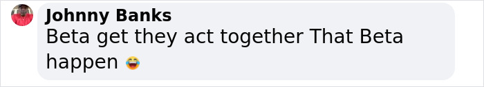 Text message joking about Generation Beta with a laughing emoji. Text message joking about Generation Beta with a laughing emoji.
