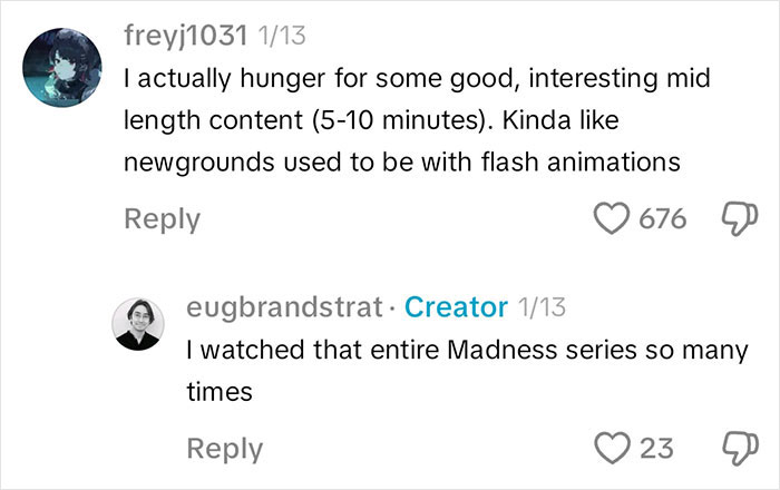 Online discussion about mid-length content and flash animations, hints at post-brain rot era insights. Online discussion about mid-length content and flash animations, hints at post-brain rot era insights.