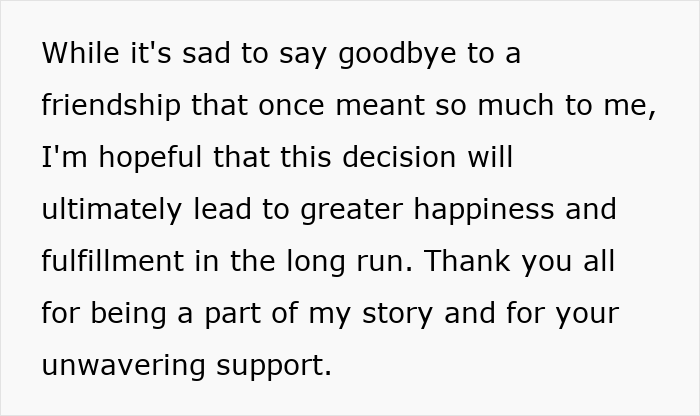 Text about ending a friendship for greater happiness and fulfillment, seeking support. Text about ending a friendship for greater happiness and fulfillment, seeking support.
