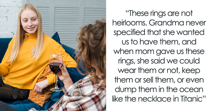 Woman Says No To Sister’s Plea Of Switching Inherited Rings Just Because She Got Divorced