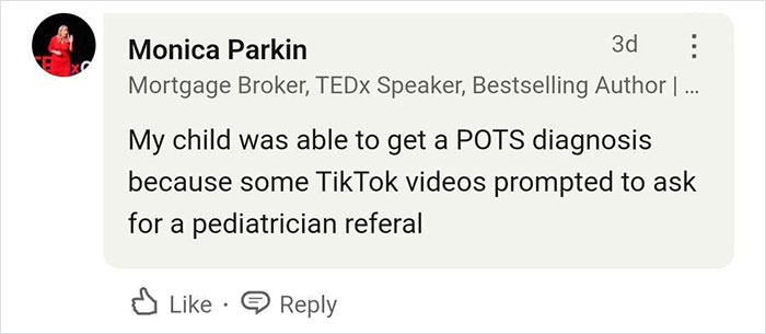 TikTok helps in POTS diagnosis as shared by a woman online. TikTok helps in POTS diagnosis as shared by a woman online.
