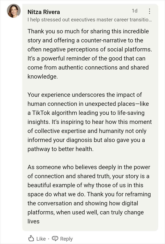 Nitza Rivera praises TikTok's impact on saving lives, highlighting human connection and digital platform benefits. Nitza Rivera praises TikTok's impact on saving lives, highlighting human connection and digital platform benefits.