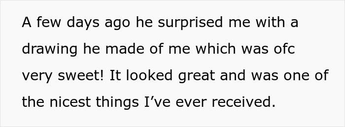 Text about a person receiving a sweet drawing from a friend, discussing mending their friendship with a surprise. Text about a person receiving a sweet drawing from a friend, discussing mending their friendship with a surprise.