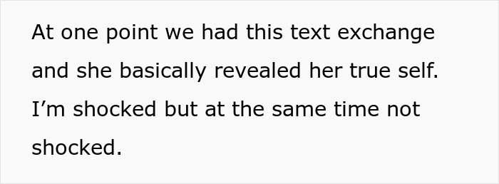 Text exchange discussing a revelation; emotions of shock over friendship dynamics. Text exchange discussing a revelation; emotions of shock over friendship dynamics.