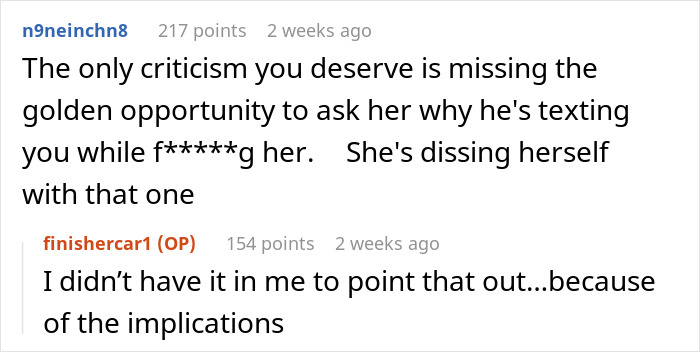 Reddit comments discussing relationship criticism and implications. Reddit comments discussing relationship criticism and implications.