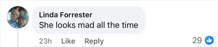 Facebook comment by user expressing opinion on Melania Trump's White House portrait. Facebook comment by user expressing opinion on Melania Trump's White House portrait.