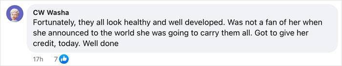 Comment about Nadya Suleman's octuplets, praising their health and development. Comment about Nadya Suleman's octuplets, praising their health and development.
