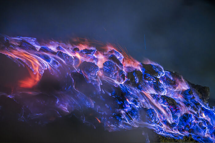 "Volcanic Blue Flames" By Hong Huazheng