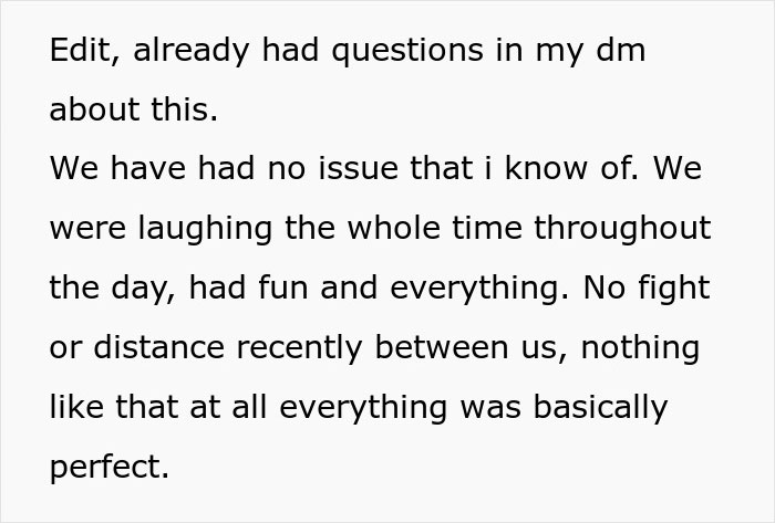 Text from a woman's post discussing a misunderstanding leading to divorce papers. Text from a woman's post discussing a misunderstanding leading to divorce papers.