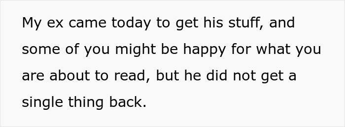Text about a woman's trip, her ex collecting things, and tensions arising related to a lost dog. Text about a woman's trip, her ex collecting things, and tensions arising related to a lost dog.