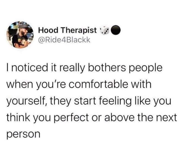 Text post about confidence and self-acceptance for daily positivity boost.