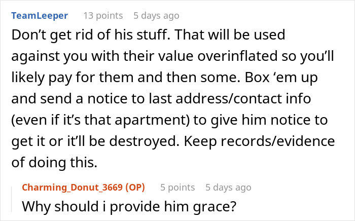 Online discussion about a man justifying stealing roommate's rent money, with advice on handling belongings legally. Online discussion about a man justifying stealing roommate's rent money, with advice on handling belongings legally.