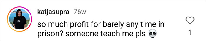 Instagram comment discussing Lithuanian man's fake invoice scam against Google and Facebook. Instagram comment discussing Lithuanian man's fake invoice scam against Google and Facebook.